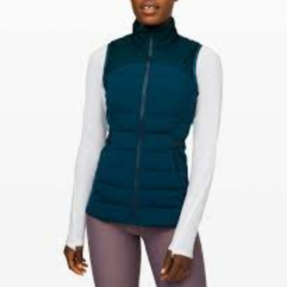 lululemon athletica Jackets & Blazers - lululemon athletica Down for a Run vest, TEAL, size 10